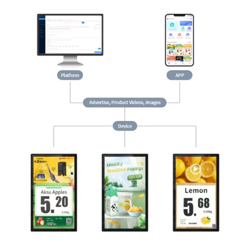 10.1 Digital Signage Electronic Price Screen Single Face 10.1 Digital Signage Electronic Price Screen Single Face