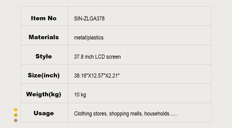 37.8 Inch Bar Display Digital Signage 37.8 Inch Bar Display Digital Signage